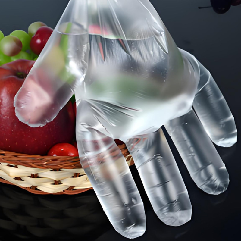 Su geçirmez ve yağa dayanıklı Kirli beyaz HDPE eldivenler Su geçirmez ve yağa dayanıklı Kirli beyaz HDPE eldivenler