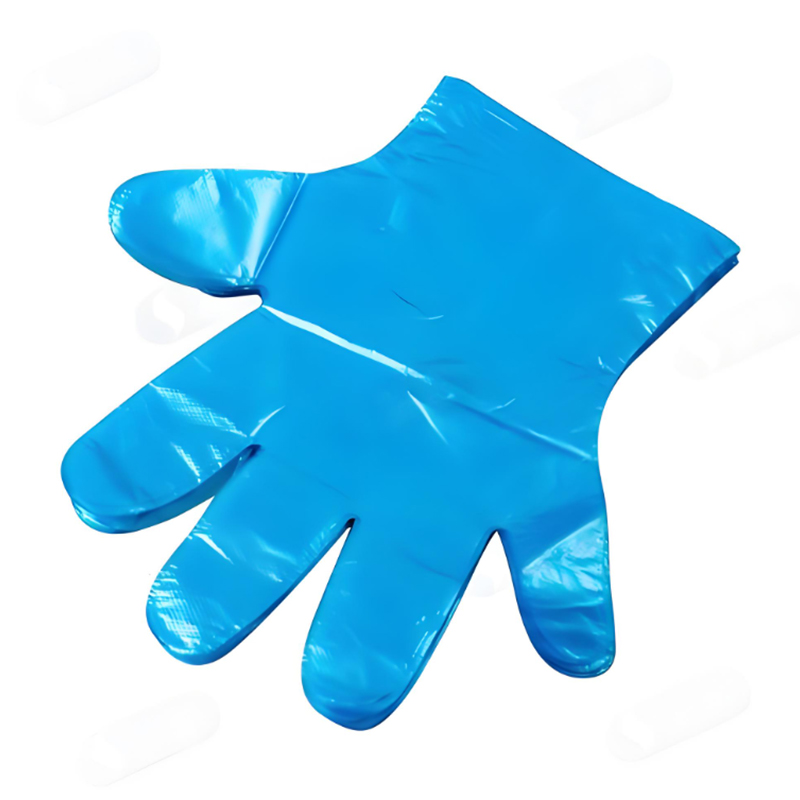 Anti-bakteri, asit ve alkaliye dayanıklı Mavi HDPE eldiven