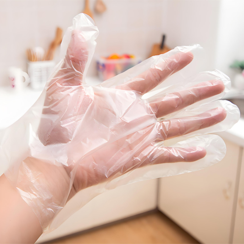 Su geçirmez ve yağa dayanıklı Kirli beyaz HDPE eldivenler Su geçirmez ve yağa dayanıklı Kirli beyaz HDPE eldivenler
